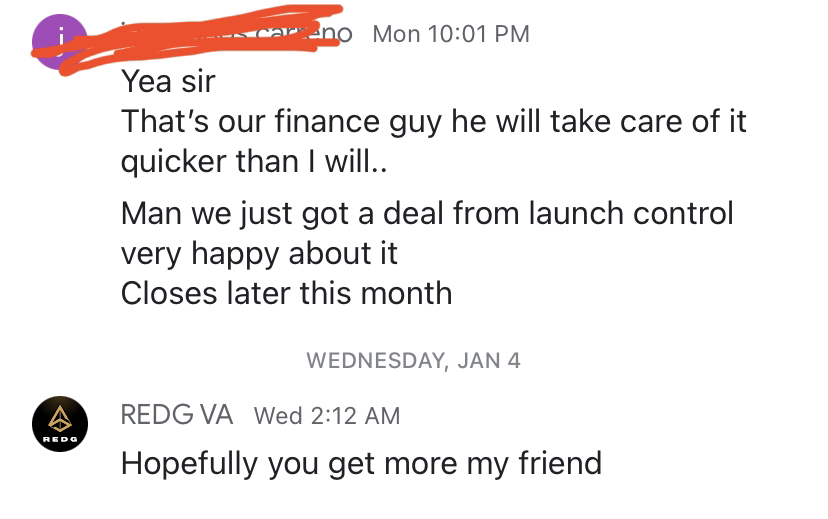 REDG client testimonial proof 2